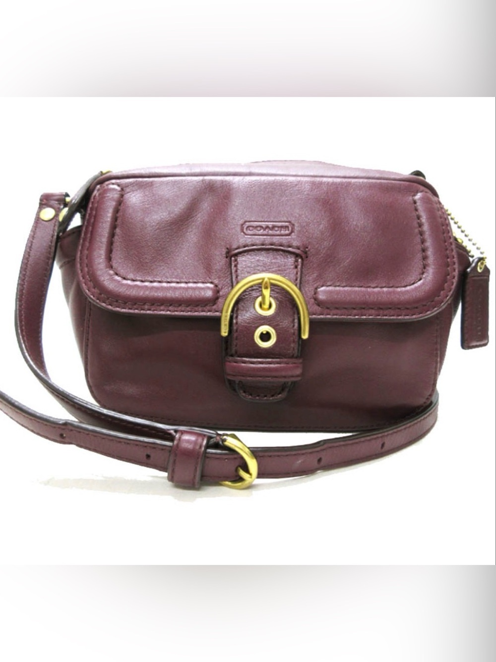 Coach F25150 Campbell Camera Crossbody in Bordeaux